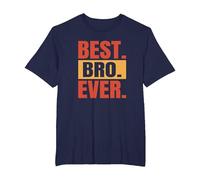 Best. Bro. Ever. Frère Sibling Super Brother T-Shirt, Homme Grandes Tailles, Bleu Marine, 6X Tall