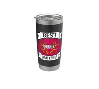 Best Buckin Dad Ever Hunting Hunter Life Adventure Nature Gobelet isotherme en acier inoxydable double paroi