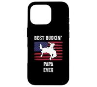 Best Buckin' Papa Ever Drapeau américain Rodéo Cowboy Western Coque pour iPhone 16 Pro