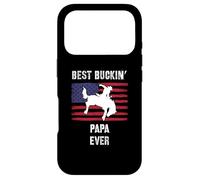 Best Buckin' Papa Ever Drapeau américain Rodéo Cowboy Western Coque pour iPhone 17 Pro