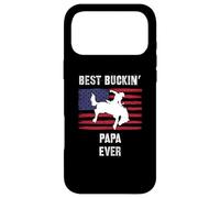 Best Buckin' Papa Ever Drapeau américain Rodéo Cowboy Western Coque pour iPhone 17 Pro Max