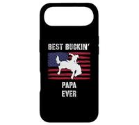 Best Buckin' Papa Ever Drapeau américain Rodéo Cowboy Western Coque pour iPhone Air