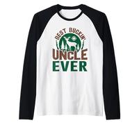 Best Buckin' Uncle Ever Deer Chasseur de Chasse Manche Raglan