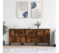 ""BEST""Buffet de rangement enfilade - Buffets 3 pcs Chêne fumé - Bois d'ingénierie fr7359