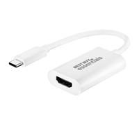 Best Buy essentials Câble HDMI 1,8 m, 4K Ultra HD, haut débit, plaqué or, composants audio/vidéo pour TV, jeux, Blu-Ray et home cinéma - Qualité supérieure (adaptateur USB-C vers HDMI, taille unique)