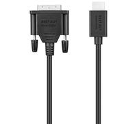 Best Buy essentials Câble HDMI 1,8 m, 4K Ultra HD, haut débit, plaqué or, composants audio/vidéo pour TV, jeux, Blu-Ray et home cinéma - Qualité supérieure (câble HDMI vers DVI-D, 1,8 m)