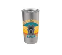 Best Cane Corso Mom Ever | Rétro Italien Mastiff Amoureux des chiens Gobelet isotherme en acier inoxydable double paroi
