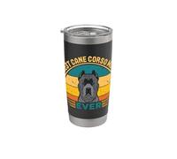 Best Cane Corso Mom Ever | Rétro Italien Mastiff Amoureux des chiens Gobelet isotherme en acier inoxydable double paroi