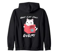 Best. Cat. Dad. Ever. Anime Kawaii Neko, Funny Men Sweat à Capuche
