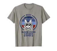 Best Cat Dad Ever Maine Coon Cat T-Shirt