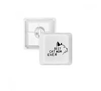 Best Cat Mom Ever Boutons PBT pour Clavier mécanique Blanc R1 Multicolore