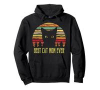Best Cat Mom Ever, Style Vintage années 80 Sweat à Capuche