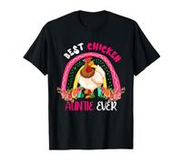Best Chicken Auntie Ever Cute Chicken Nœud papillon Fête des mères T-Shirt