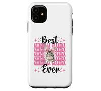 Best Chinchilla Grandma Ever Nana Nœud Coquette Rose Coque pour iPhone 11