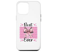 Best Chinchilla Grandma Ever Nana Nœud Coquette Rose Coque pour iPhone 12 Pro Max
