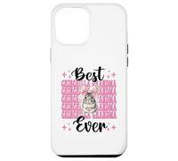 Best Chinchilla Grandma Ever Nana Nœud Coquette Rose Coque pour iPhone 12 Pro Max