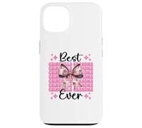 Best Chinchilla Grandma Ever Nana Nœud Coquette Rose Coque pour iPhone 13