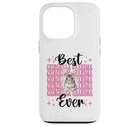 Best Chinchilla Grandma Ever Nana Nœud Coquette Rose Coque pour iPhone 13 Pro