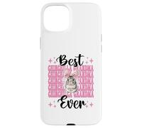 Best Chinchilla Grandma Ever Nana Nœud Coquette Rose Coque pour iPhone 15 Plus