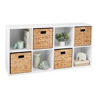 Best Choice Products Étagère de rangement à 8 cubes de 27,9 cm pour chambre d'enfant, salon, cuisine, placard avec panneaux arrière amovibles, blanc