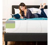 Best Choice Products Matelas à 2 couches de fermeté moyenne pour très grand lit de 30,5 cm avec évacuation de l'humidité, gel de charbon de bambou réduisant les odeurs et mousse à mémoire de forme