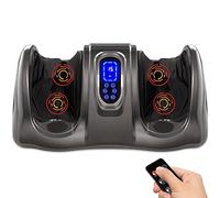 Best Choice Products Shiatsu Machine de massage des pieds, massage des pieds, réflexologie thérapeutique pétrir et rouler pour pieds, cheville, rouleaux de haute intensité, télécommande, écran LCD,