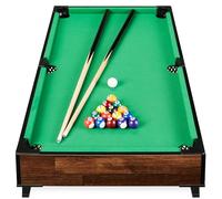 Best Choice Products Table de billard de 101,6 cm, table de jeu d'arcade pour salon, salle de jeux, salle de jeux avec 2 queues de billard, ensemble de balles, sac de rangement