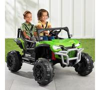 Best Choice Products VUTT électrique 24 V 2 places sous licence officielle Honda Talon avec contrôle parental, lumières LED, Bluetooth - Vert citron