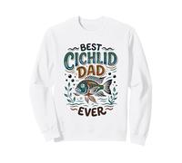 Best Cichlid Dad Ever Fishkeeping Cichlidés Gardien Aquariste Sweatshirt