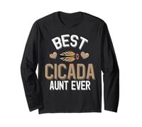 Best Cigale Aunt Ever Cigale Mignonne avec cœurs Manche Longue