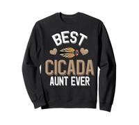 Best Cigale Aunt Ever Cigale Mignonne avec cœurs Sweatshirt