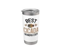 Best Cigale Grandma Ever Gobelet isotherme en acier inoxydable double paroi