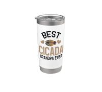 Best Cigale Grandpa Ever Gobelet isotherme en acier inoxydable double paroi