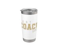 Best Coach Ever Trainer design vintage pour enseignants Gobelet isotherme en acier inoxydable double paroi