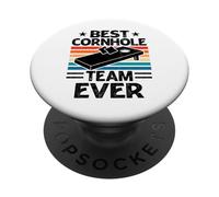 Best Cornhole Team Ever PopSockets PopGrip Adhésif