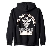 Best Cowboys are Born in January Cadeau d'anniversaire pour garçon Sweat à Capuche