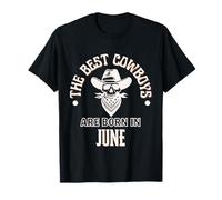 Best Cowboys are Born in June Western Cadeau d'anniversaire pour garçon T-Shirt