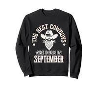 Best Cowboys are Born in September Western Cadeau d'anniversaire pour garçon Sweatshirt