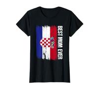 Best Croatian Mom Ever Drapeau Croatie Fête des Mères T-Shirt