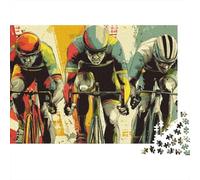 Best Cycling Jerseys for Men Puzzles 1000 Pieces Cadeau Unique Jeu Éducatif Challenge Toy À De Qualité Supérieure Peinture Art pour Adultes Et Enfants À Partir De 12 Ans 38x26cm/1000pcs
