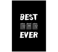 Best D-A-D Ever: (Lined Notebook 6x9, Guitar Chords On Black)