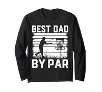 Best Dad by Bar for Disc Golf Lovers - Funny Father's Day Manche Longue