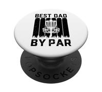 Best Dad by Bar for Disc Golf Lovers - Funny Father's Day PopSockets PopGrip Adhésif
