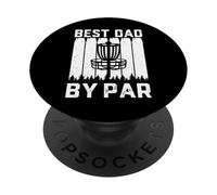 Best Dad by Bar for Disc Golf Lovers - Funny Father's Day PopSockets PopGrip Adhésif