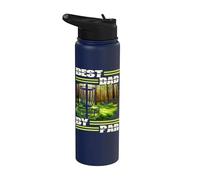 Best Dad By Par Disc Golf Dad for men Father's Day Golf Stainless Steel Insulated Water Bottle