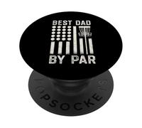 Best Dad by par Disc Golf Fête des Pères Drapeau Américain Frisbee PopSockets PopGrip Adhésif