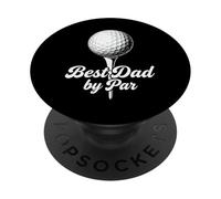 Best Dad by par Funny Golf Father Script Typographie Design PopSockets PopGrip Adhésif