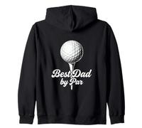 Best Dad by par Funny Golf Father Script Typographie Design Sweat à Capuche