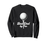 Best Dad by par Funny Golf Father Script Typographie Design Sweatshirt