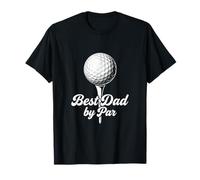 Best Dad by par Funny Golf Father Script Typographie Design T-Shirt